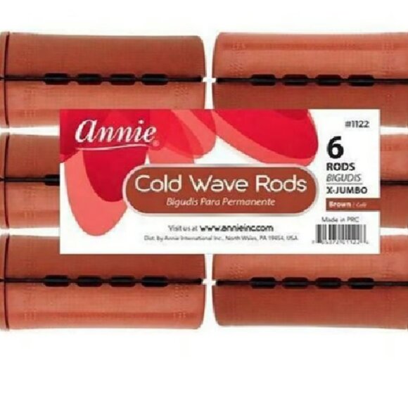 Annie Jumbo Cold Wave Rods with Rubber Band for Hair Curling and Perm Styling - - Picture 1 of 1